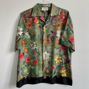 Gucci 100% Silk Mens T-shirt